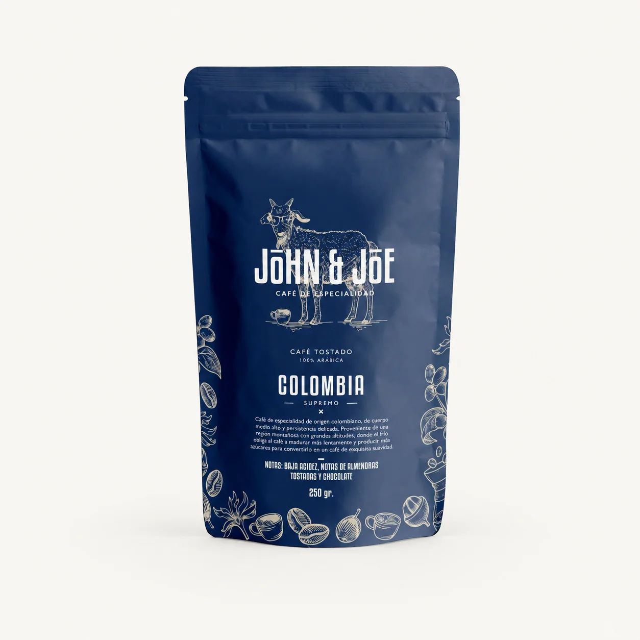 Paquete de café Colombia Antioquia Supremo 250g Kivu