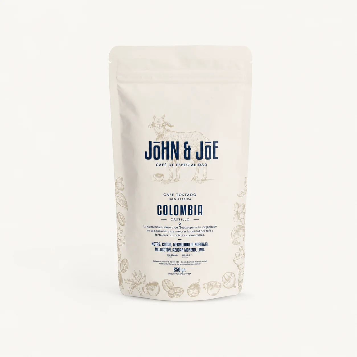 Paquete de café Colombia Castillo 250g Kivu